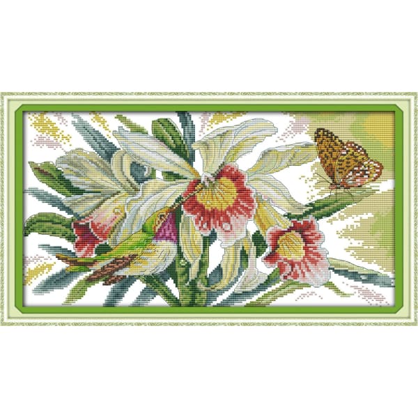 Butterflies over Flowers