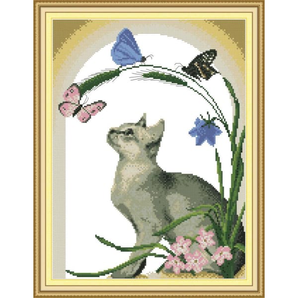 Cat and Butterfly