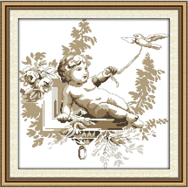 Cherub and dove