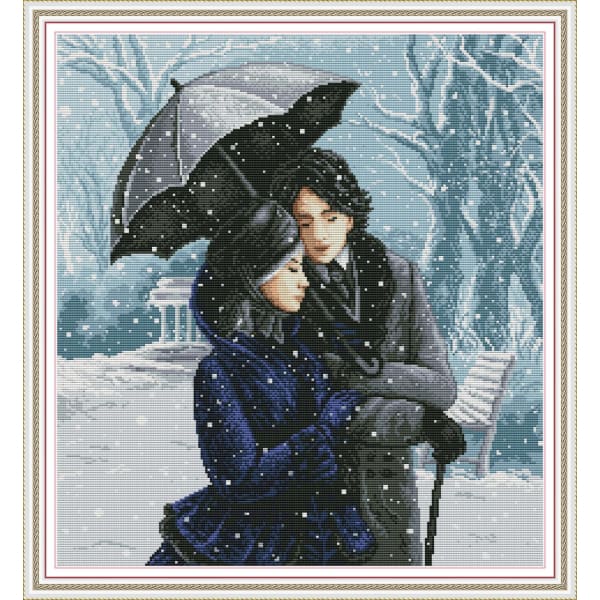 Couple in the snow