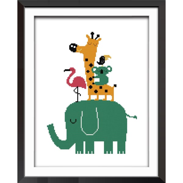 Elephant and little animals