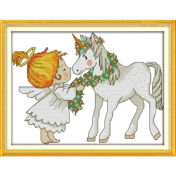 Elf and unicorn