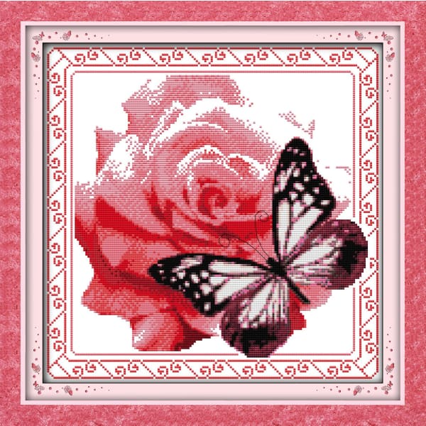 Flower and butterfly