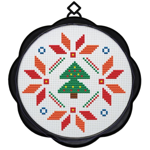 Flower shaped Christmas tree - 11CT / 17×17