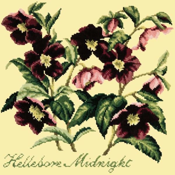 Hellebore Midnight - NEEDLEWORK KITS