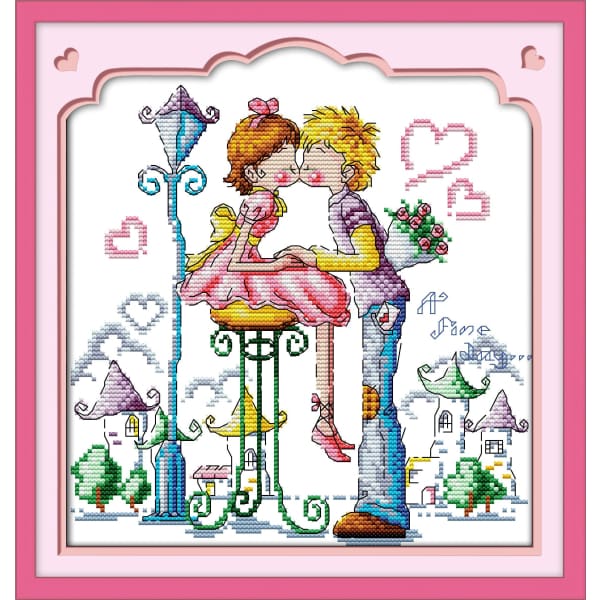 Kiss on the high chair