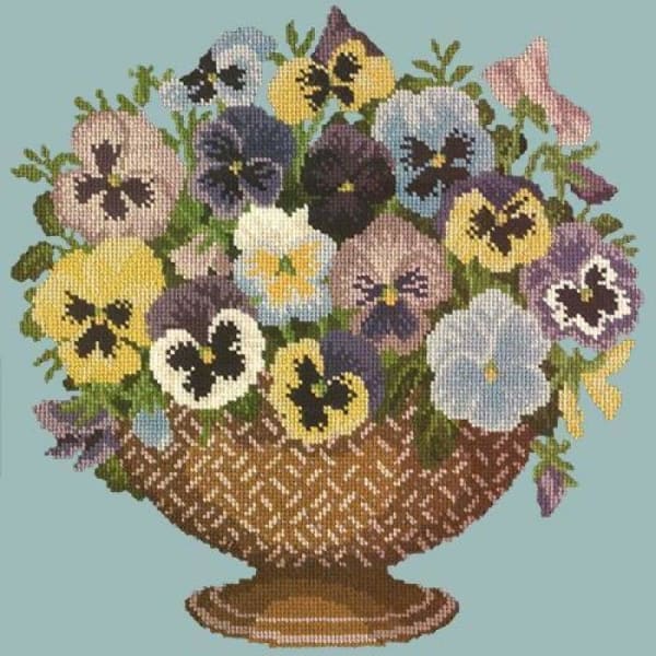 Pansy Bowl - NEEDLEWORK KITS