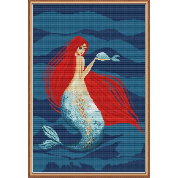 Red-haired mermaid
