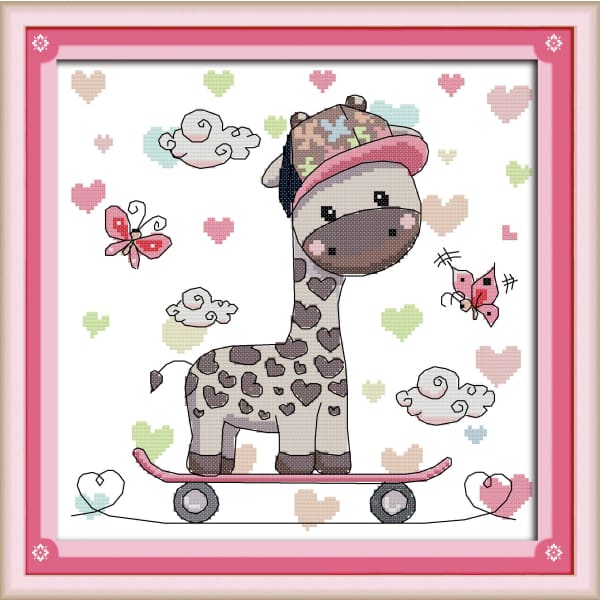 Skateboard Giraffe
