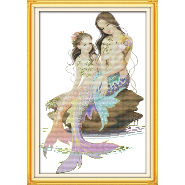 The little mermaid and her mother