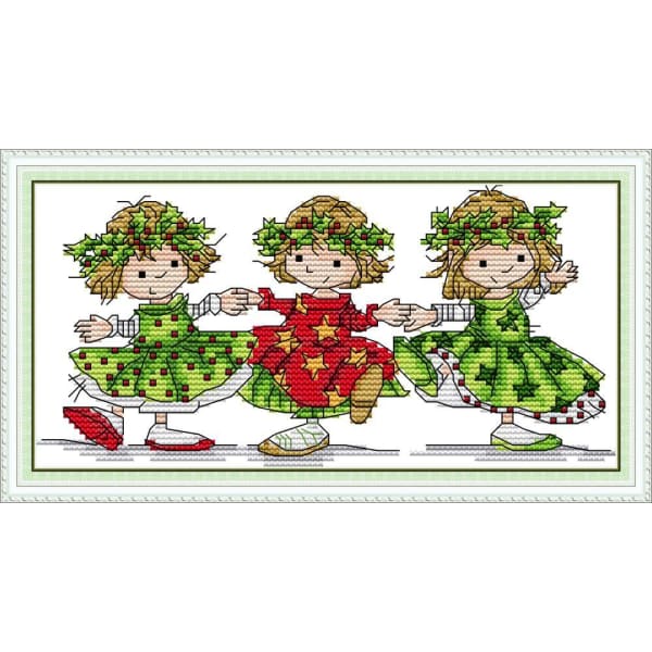 Three dancing girls