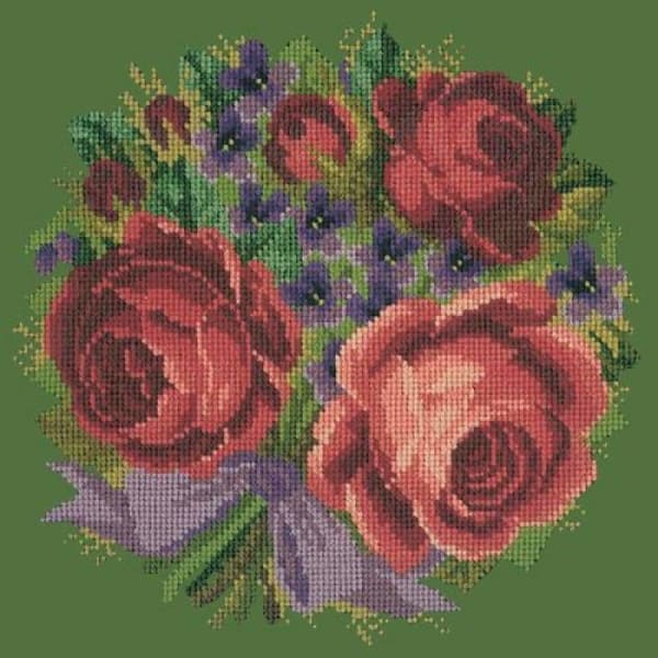 Violets and roses - NEEDLEWORK KITS