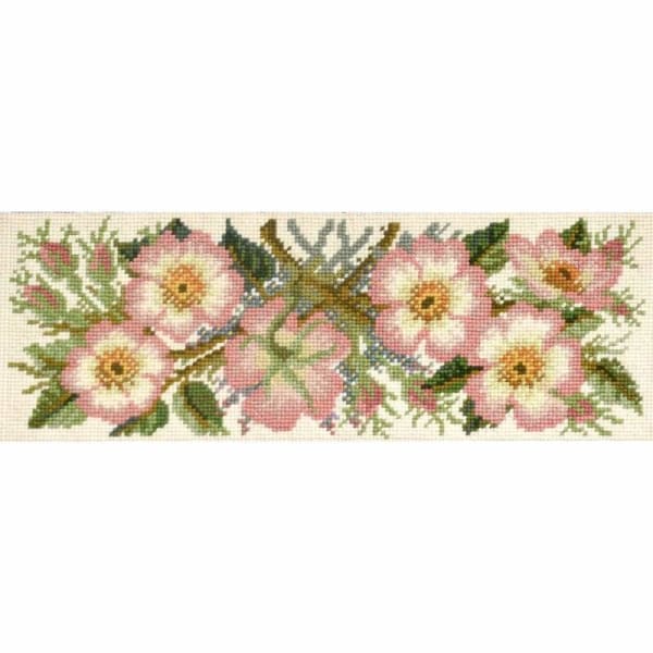 Wild Rose & Forget-Me-Not Border - NEEDLEWORK KITS