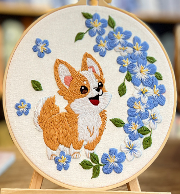 Puppy in Bloom