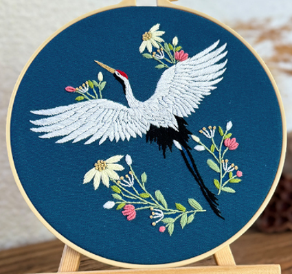 Crane in Bloom