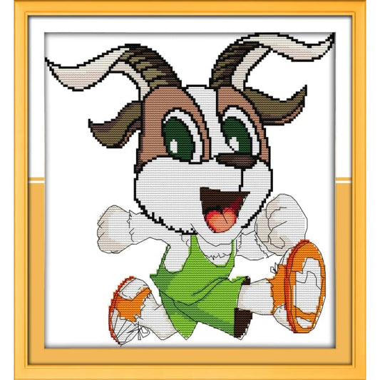 A cute little goat