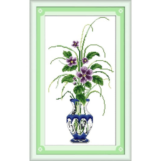 A purple vase