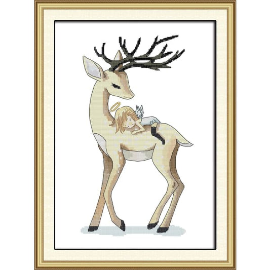 Angel and deer