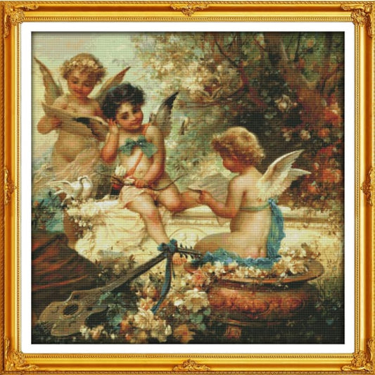 Cherubs in the garden