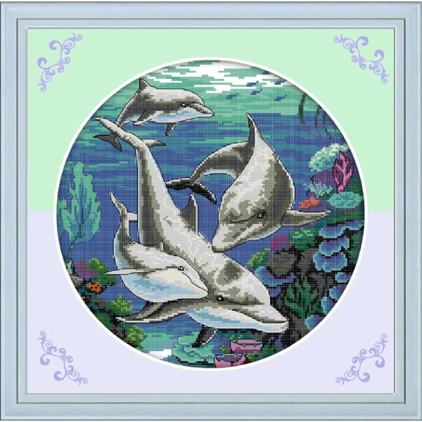 Classical dolphin – Needlework Australia