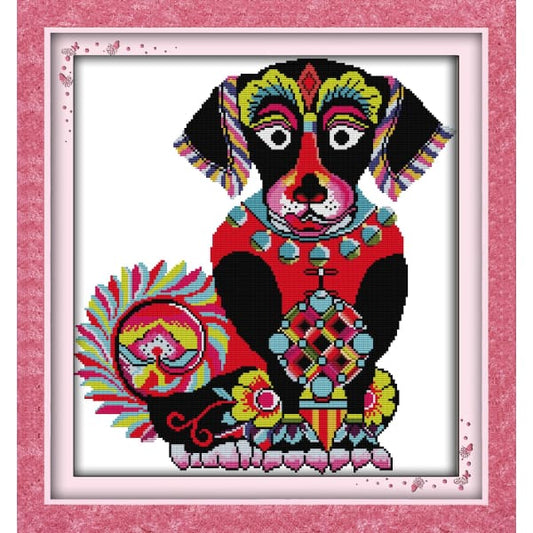 Colorful dog