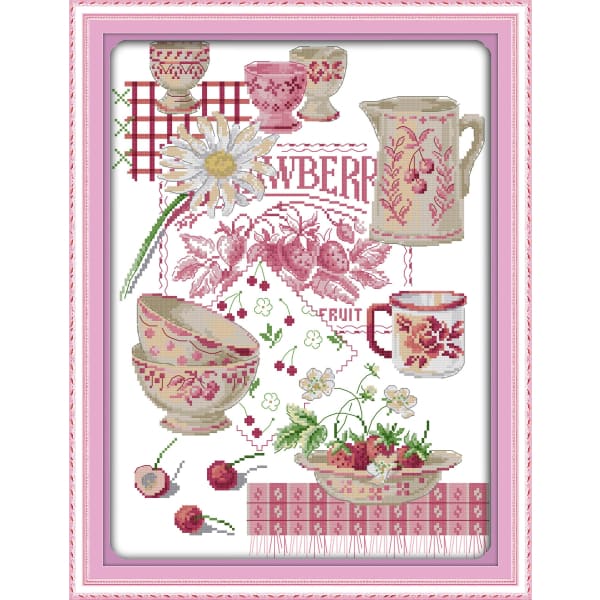 Colorful fruit tableware