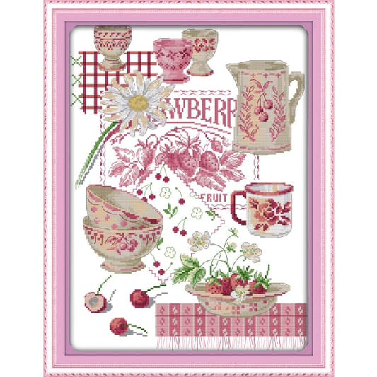 Colorful fruit tableware
