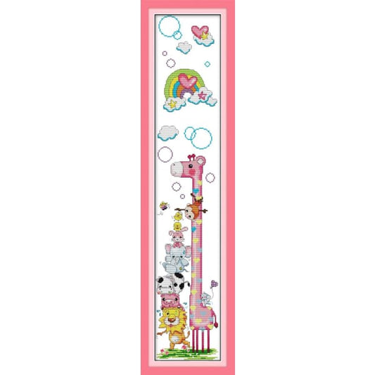 Height chart of giraffe