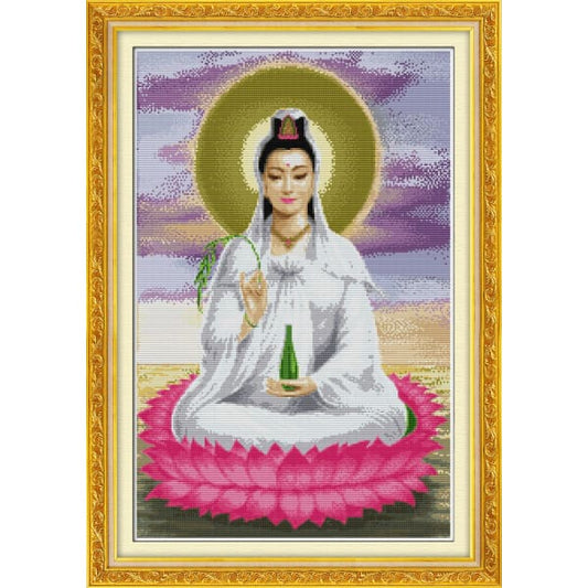 Kwan-yin sitting on lotus platform(1)