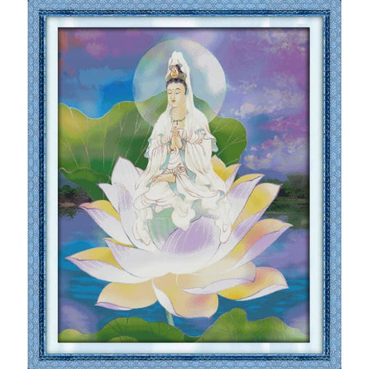 Kwan-yin sitting on lotus platform(4)
