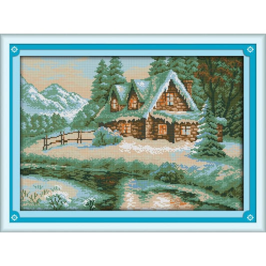 Lakeside snowhouse