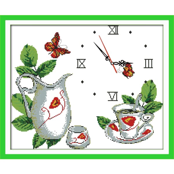 Low-key luxury (clock face) – Needlework Australia