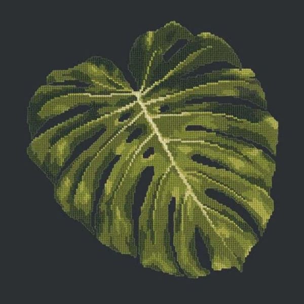 Monstera Leaf - NEEDLEWORK KITS