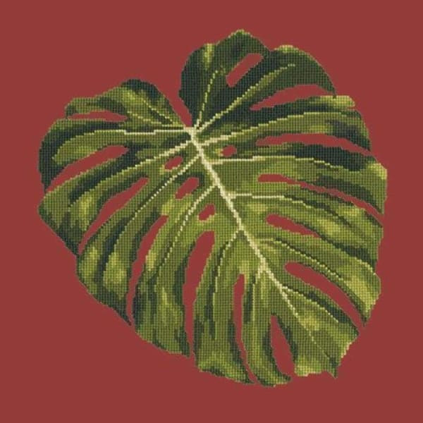 Monstera Leaf - NEEDLEWORK KITS