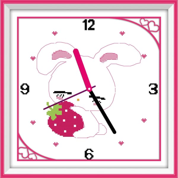 Rabbit with strawberry – Needlework Australia