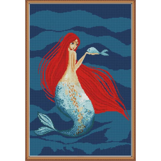 Red-haired mermaid