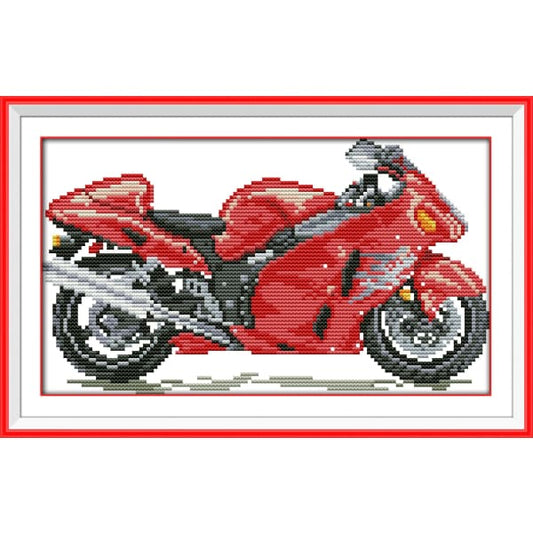 Red motorcycle