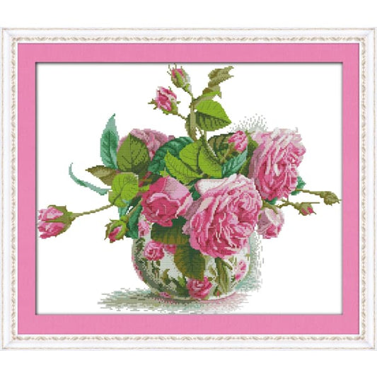 Romantic pink rose