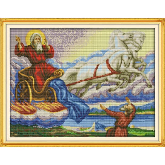 Santa Claus inside the carriage