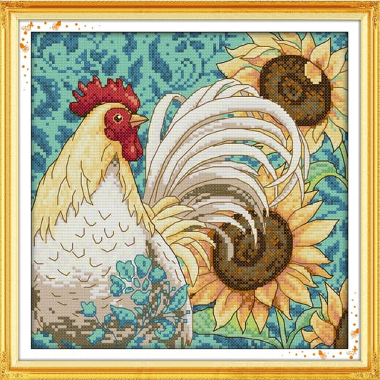 Sunflower and cock