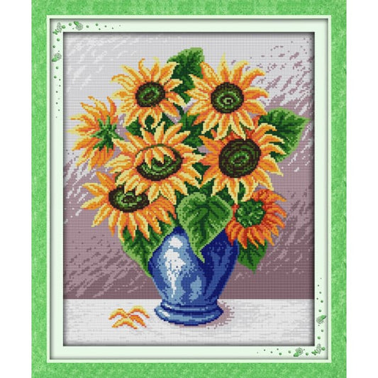 Sunflower&vase