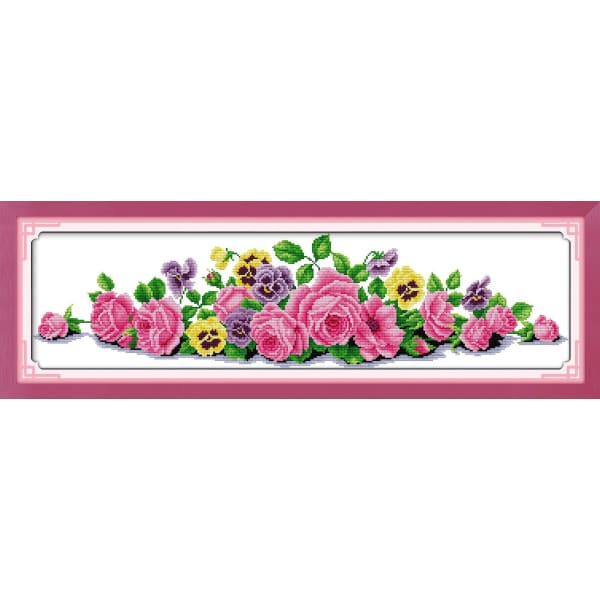 The beauty flower face