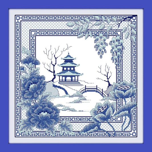 The blue porcelain view