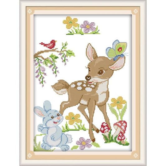 The deer and rabbits
