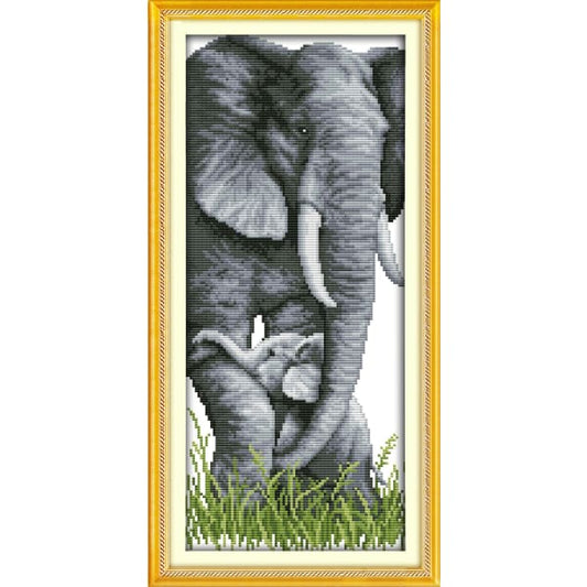 The elephant mother and son (2)