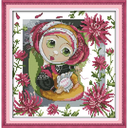 The embroidery hobby girl