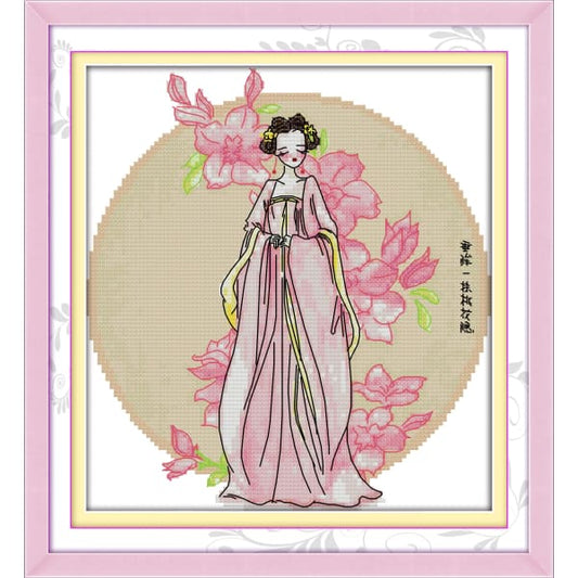 The lady in the palace or of a rich family