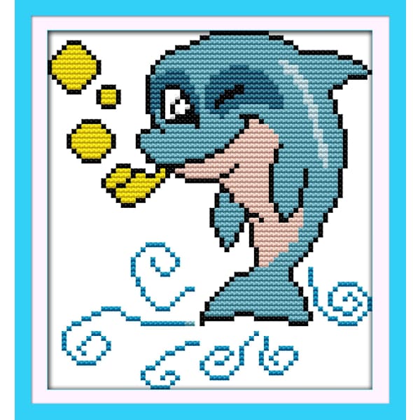 The little dolphin (2) – Needlework Australia