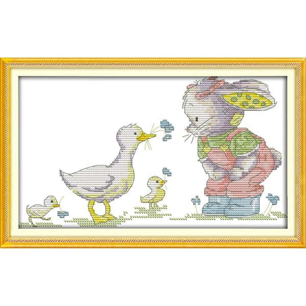 The patch rabbit and duck – Needlework Australia
