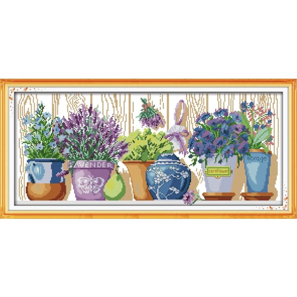 The pottings on the windowsill (1)
